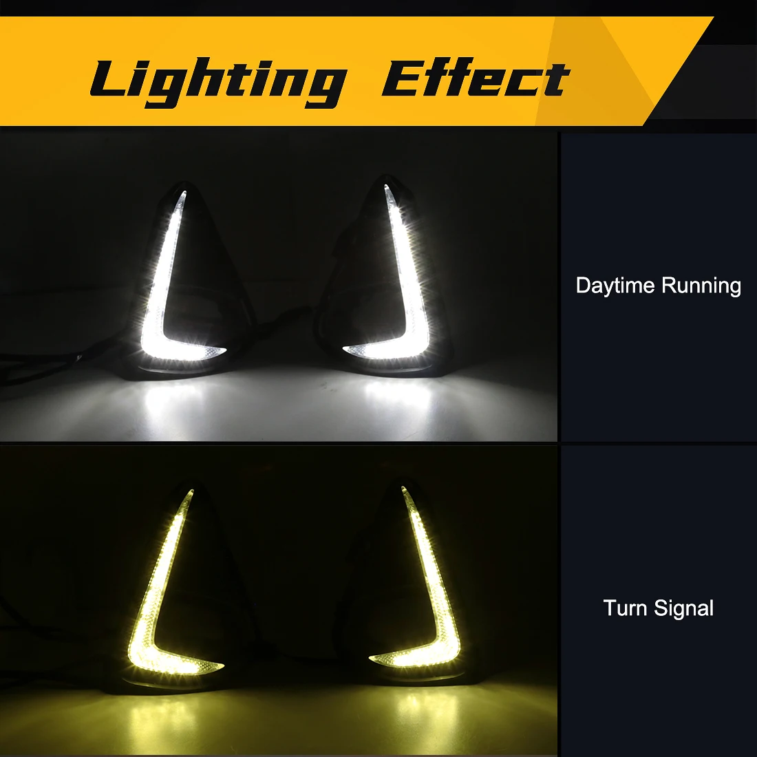 LED DRL Fog Light Kits with Halogen LED Bulbs for Toyota Corolla Axio Fielder  2018-2021 Daytime Running Light Turn Light