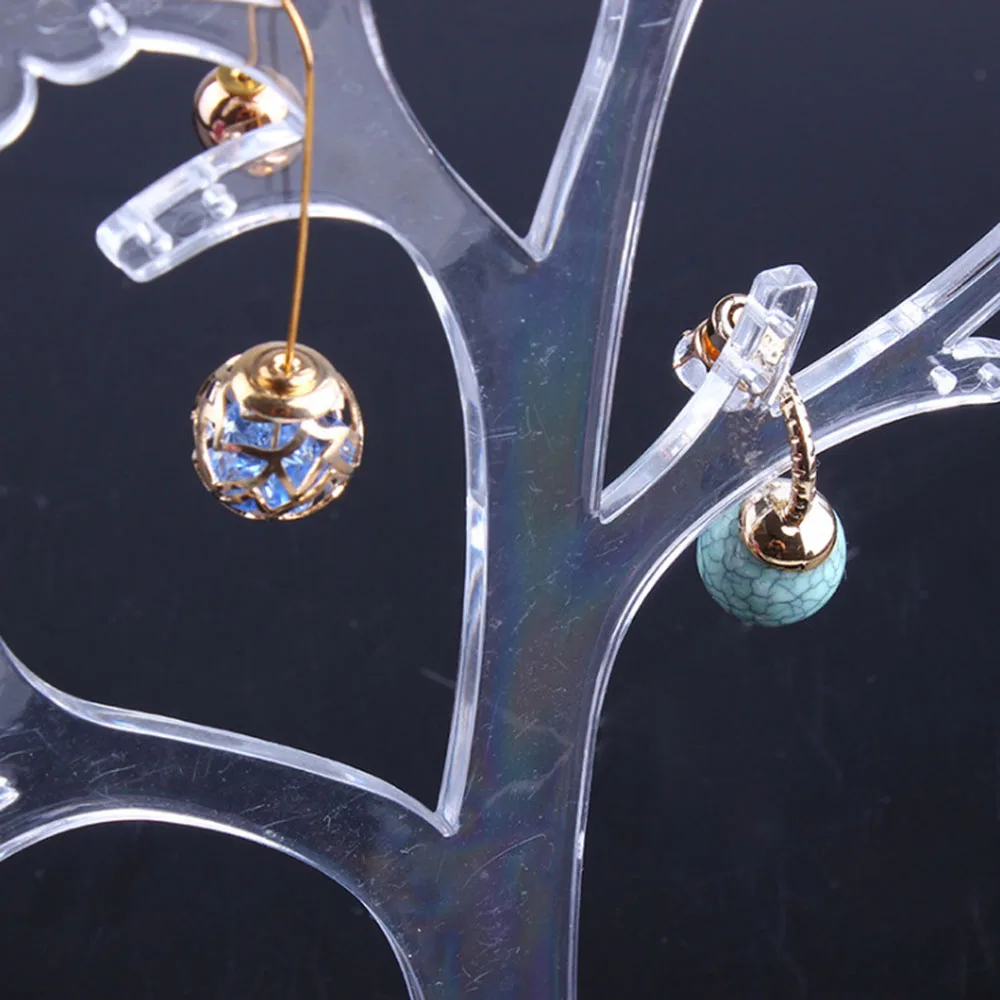 Cross Border Creative Plastic Tree Shaped Jewelry Stand Four Legged Display Storage Makeup Organizers