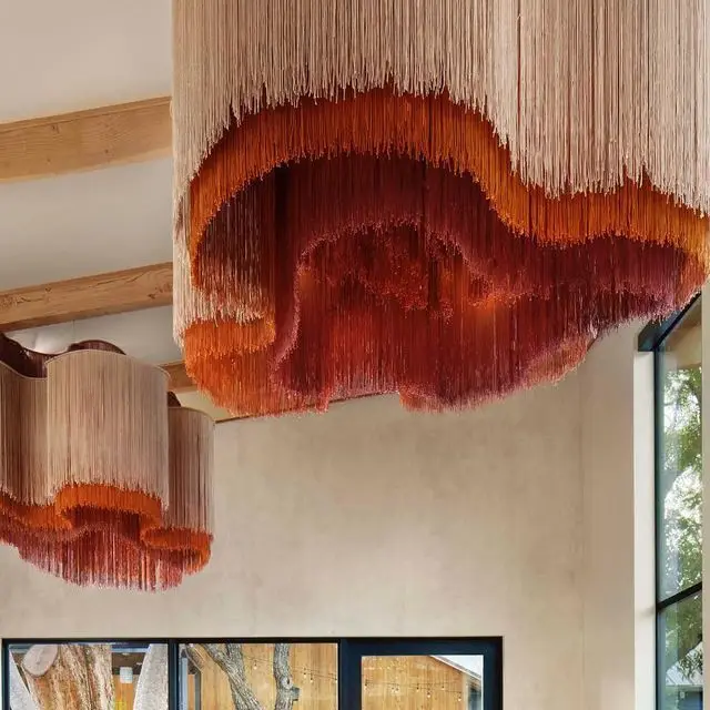 IG Artistic DIY Design Wall Decoration Large Commercial Modern Restaurant Luxury Creative Decoration Artwork Pendant EH2502008