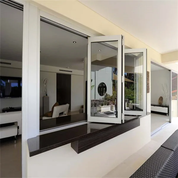 TOMA Aluminium Window with Mosquito Net Aluminium Double Glazed Window Frame Mosquito Net Proof Window