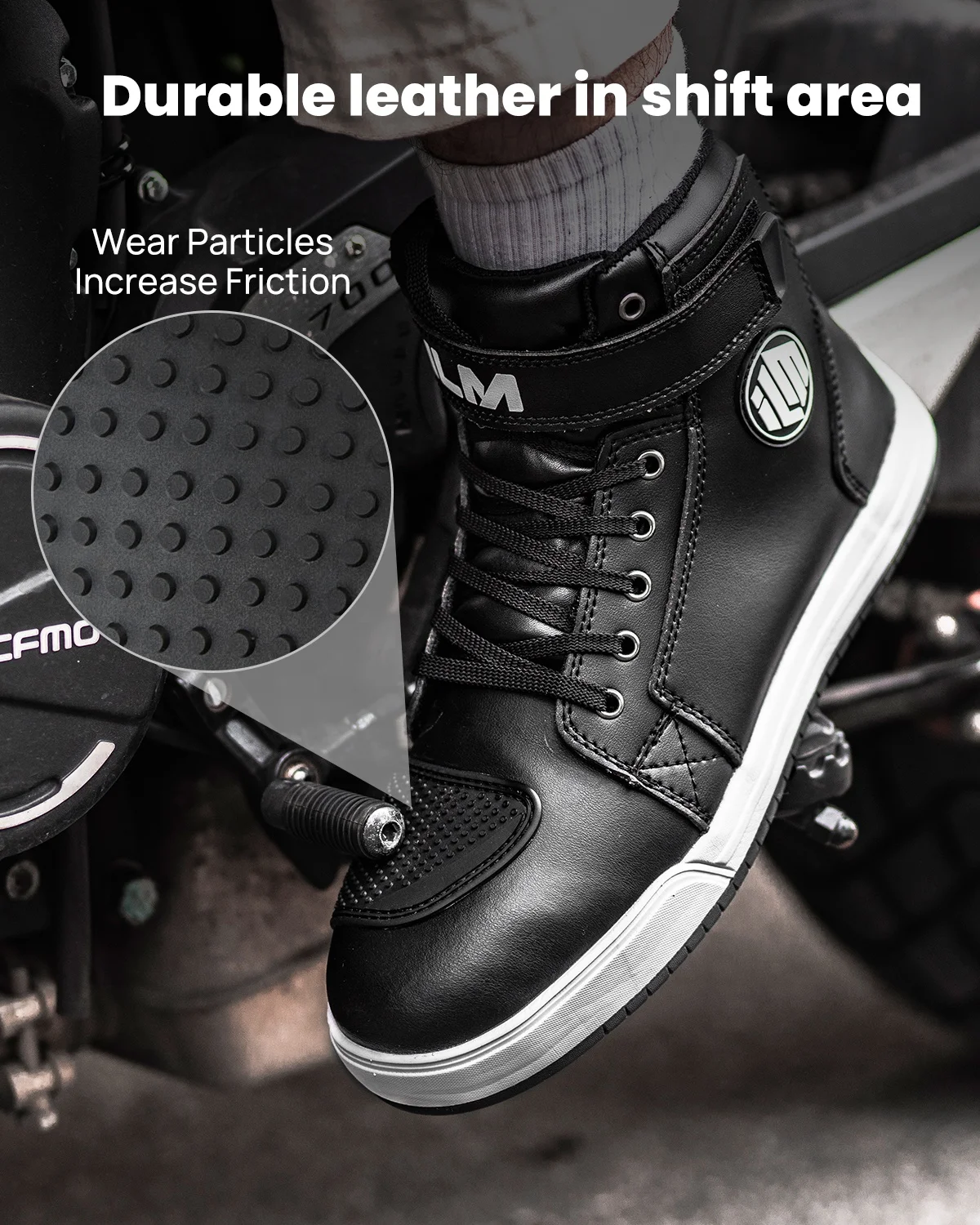 ILM Motorcycle Shoes Durable, Waterproof, and Breathable
