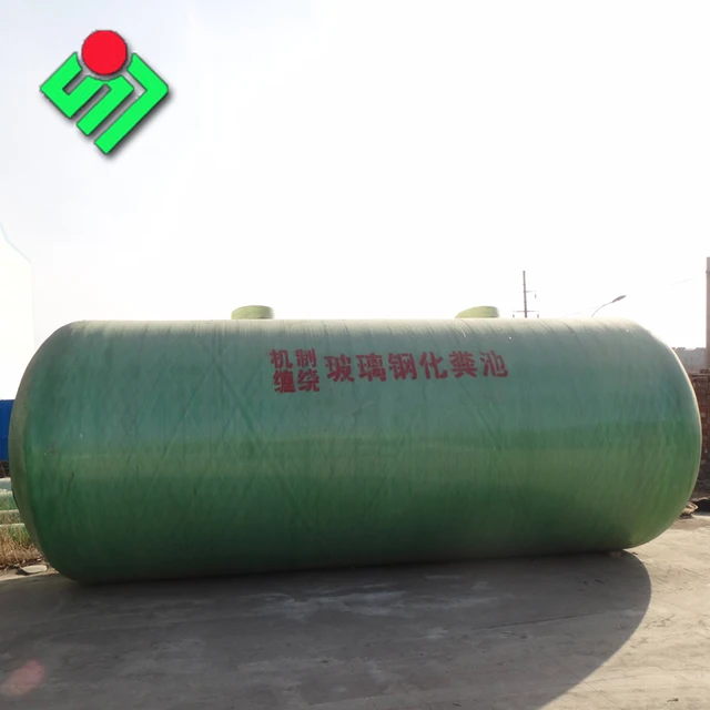 Customizable FRP Horizontal Fiberglass Storage Tank Filament Winding Process Size Service for Chemical Storage Equipment