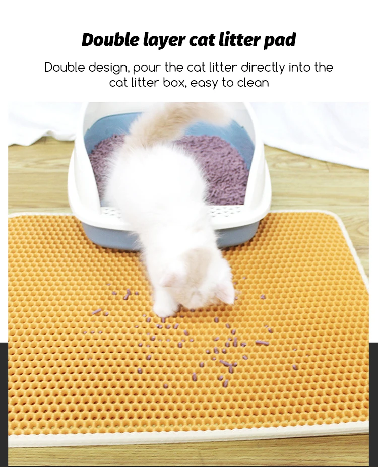 The Cat Sand Mat Cat Litter Trap Mat Double Layer Mat Easy To