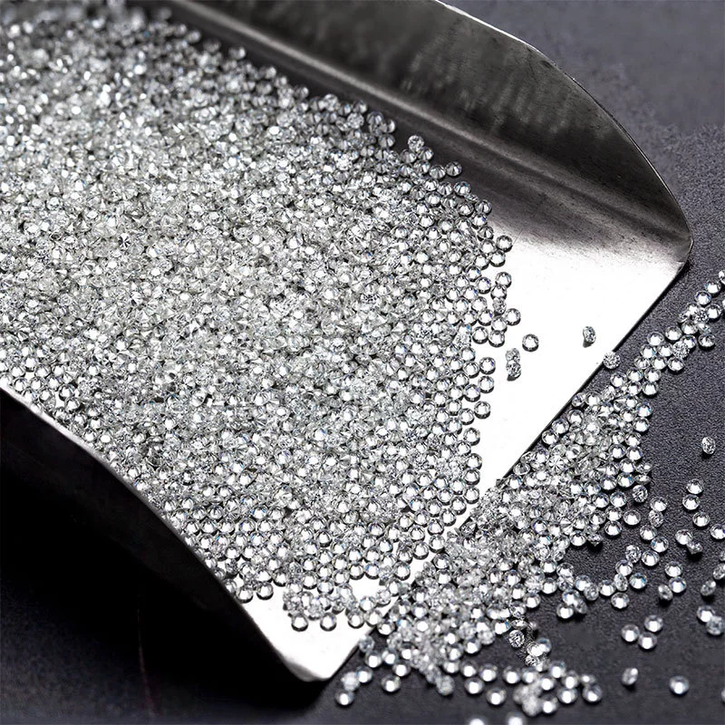 5~180pcs White Clear D Color VVS1 Round Cut Loose Moissanite