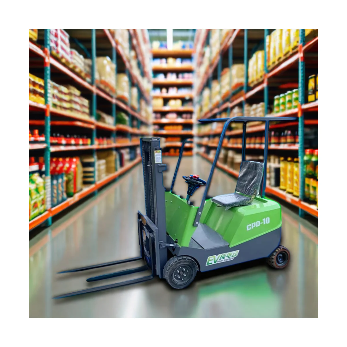 NASEDI CPD12 Electric 1.2 Ton Forklift with Solid Tire 3M-7M Lifting Capacity CE ISO Certified for Warehouse Use Factory Price