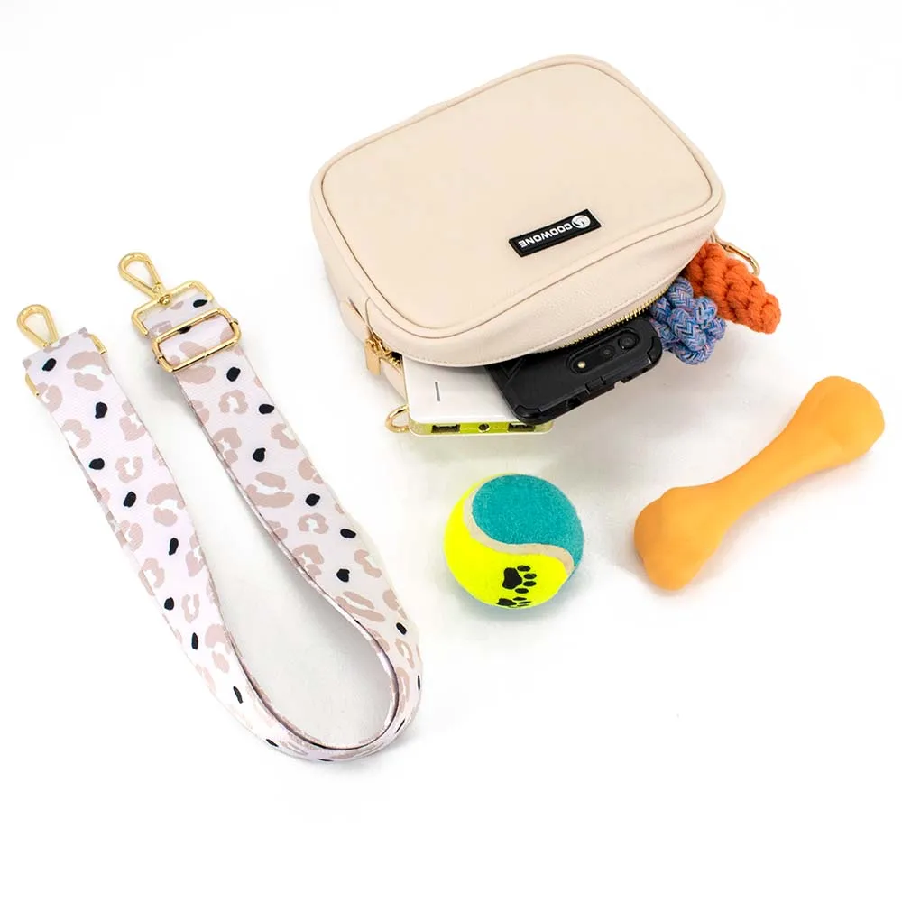 2023 Personalised Boucle Bag Dog Walking Bag Vegan Leather Waterproof