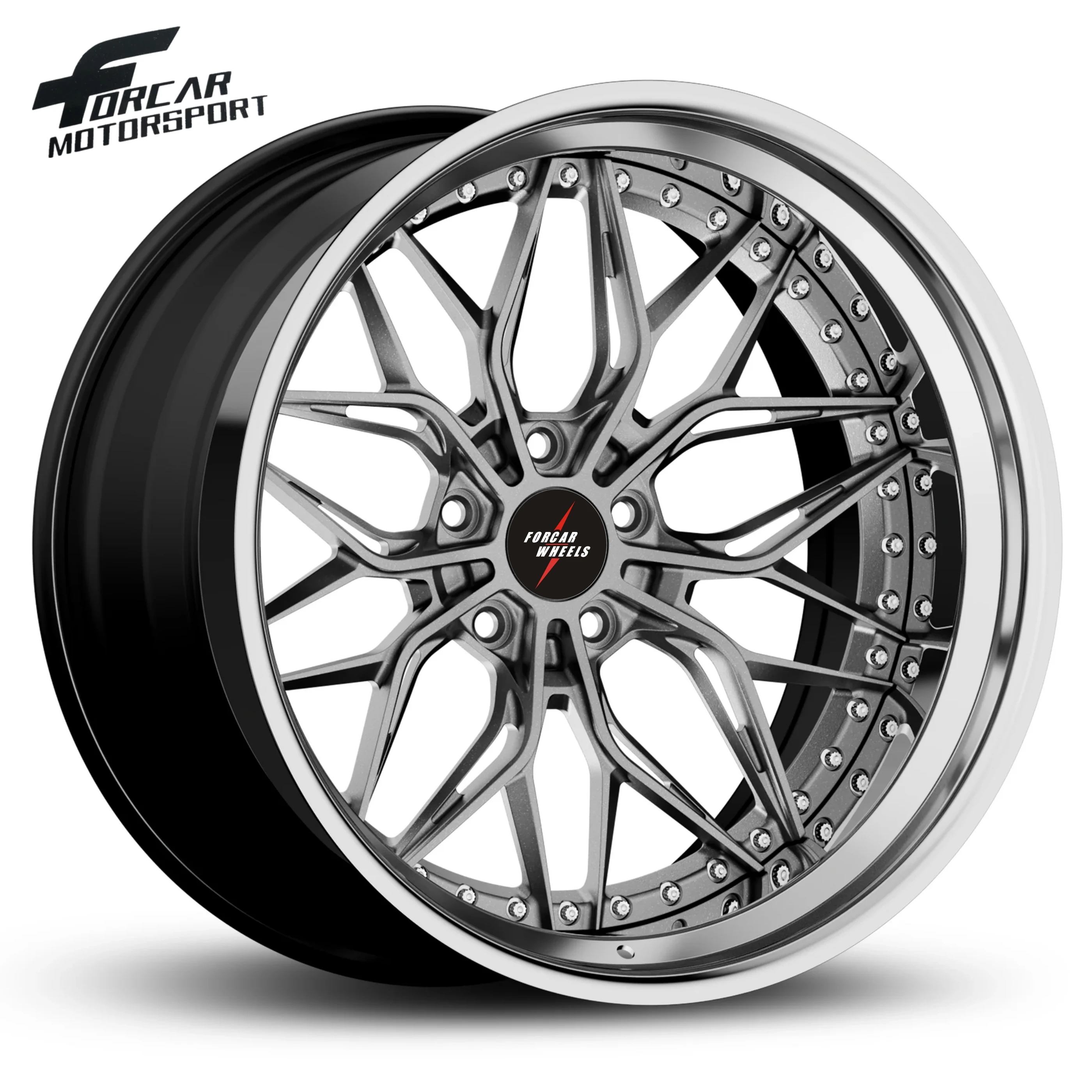 Luxury Car Custom Wheels Rims Three-piece 17-22 Inch Made in China High ...