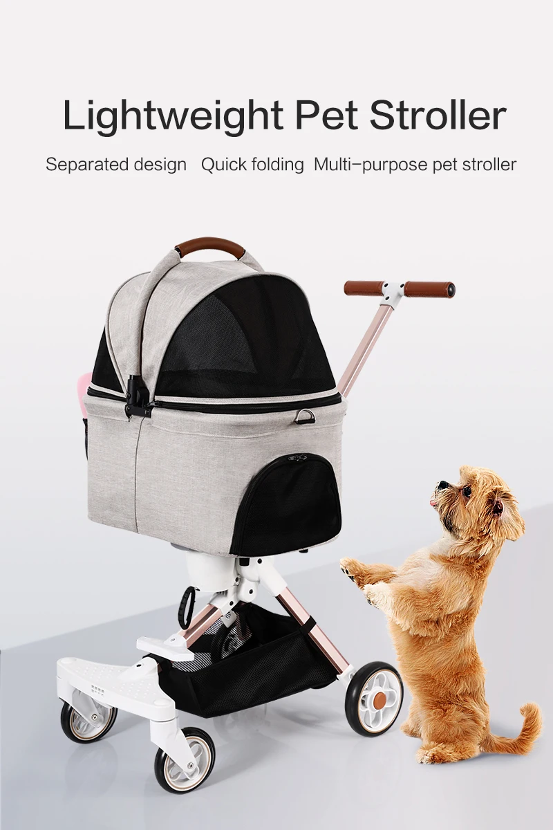 Dog Strollers For Small Dogs Puppy Stroller 3-in-1 Pet Stroller