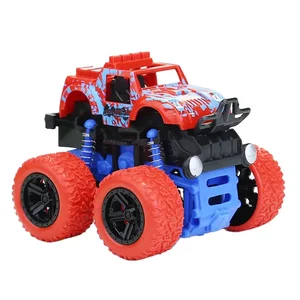 EPT Children's Inertial Four-Wheel Drive Off-road Vehicle Stunt Rolling 4WD Toys Car Friction Toy Vehicle