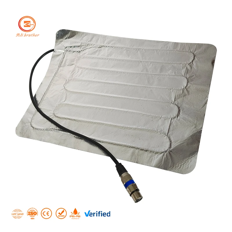 Customized  Glass fiber cloth with aluminum foil heating sheet heating element details