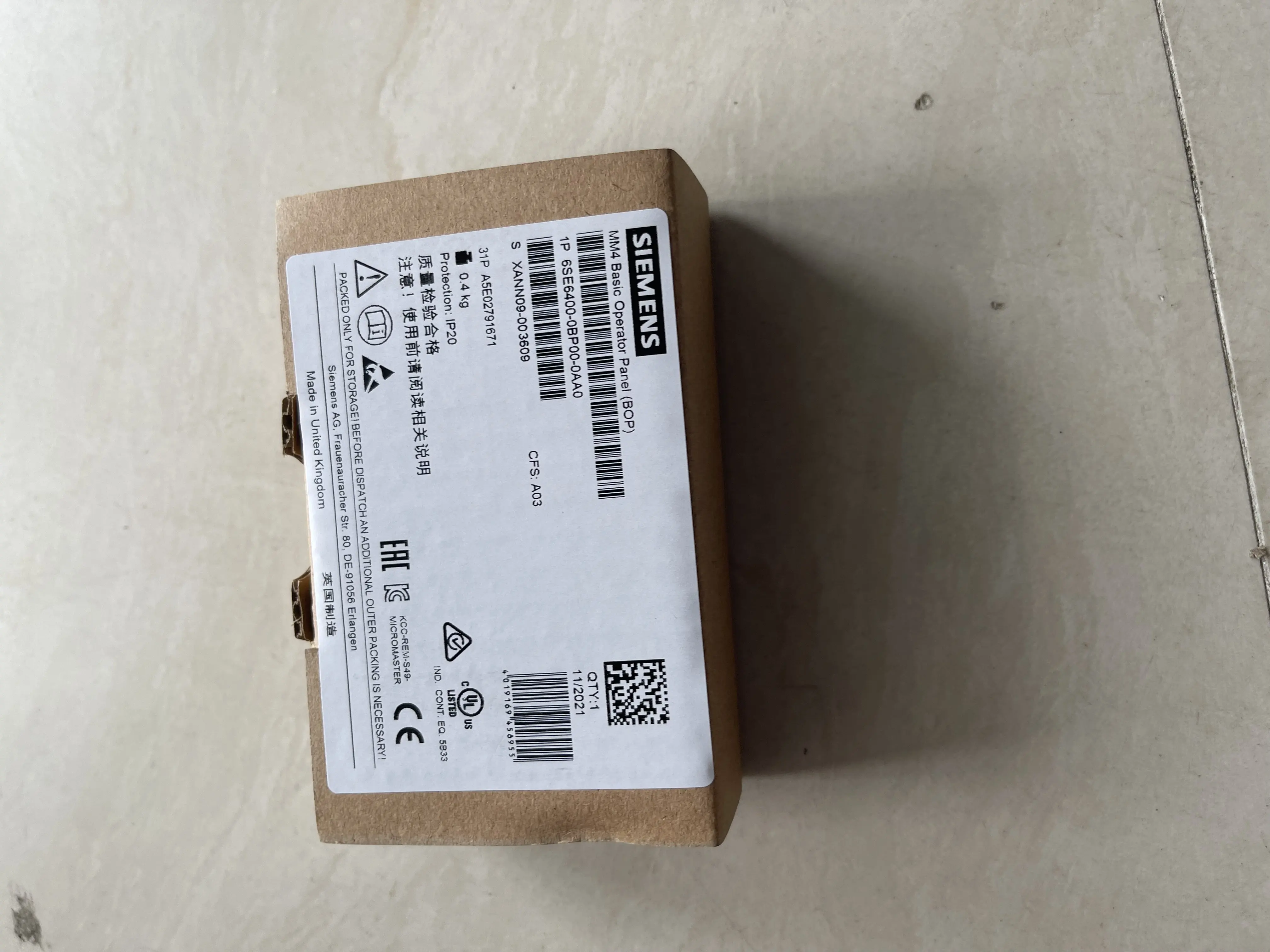 Siemens Basic Operator Panel BOP 6SE6400-0BP00-0AA0 Siemens Basic Operator Panel BOP 6SE6400-0BP00-0AA0