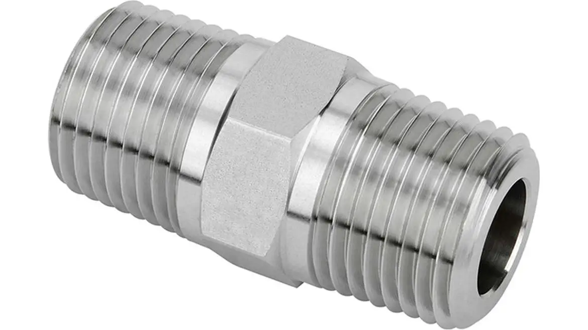 Ниппель 16 1 2. Ниппельный шестигранник. Nipple 1/2 NPT. BSP Socket. Steel Threaded Hexagon reducing nipple.