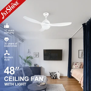 1stshine Ceiling Fan Popular DC Motor 3 ABS Blade Remote Control 6 Speeds Dimmable LED Ceiling Fan