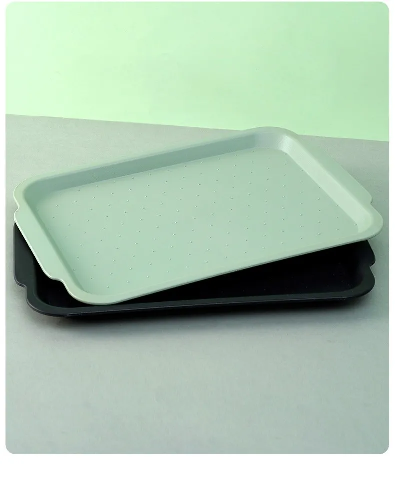 Multifunctional Plastic Dinner Plate Fast Food Tray Chain Catering