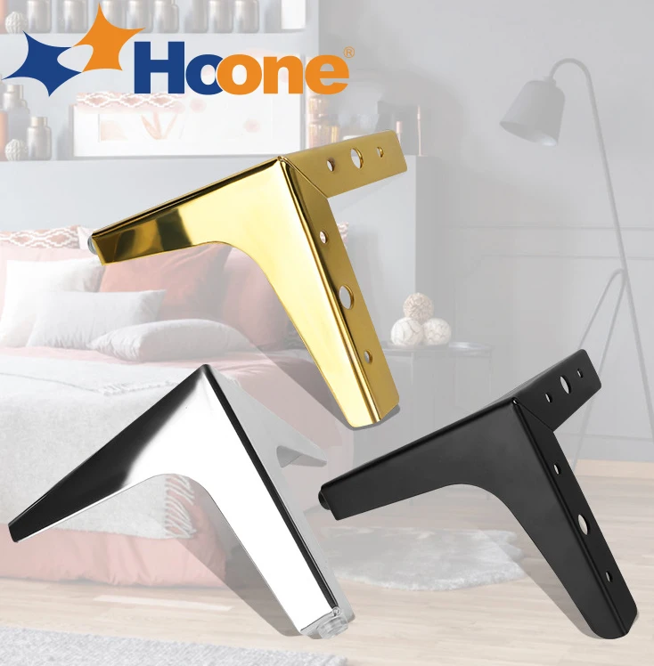 Hoone Modern Pyramid Angled Short Foot Couch Chair Legs Accessories