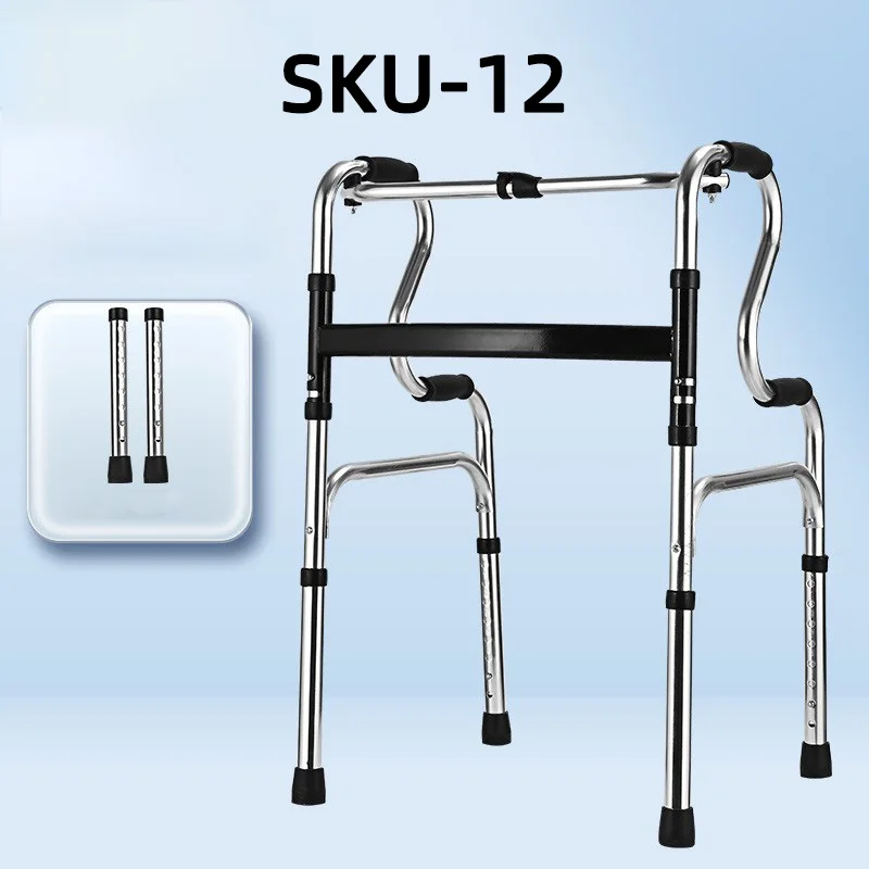 Factory Direct Sale Foldable Aluminum Alloy Walker with Wheels Walking Aids for the Disabled Direct From the Source supplier
