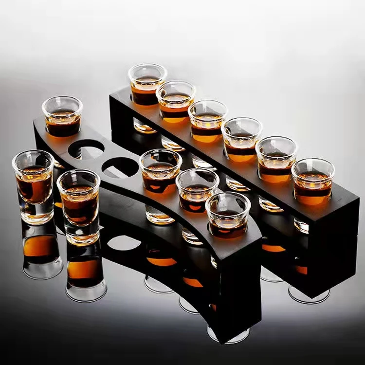 Design 35ml 1oz Set 50ml Wholesale Frosted Souvenir logo Sublimation Tequila Bulk Custom Glass Shot Glasses