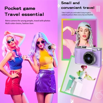 LK003 Thermal Print Camera Toys Girls Toddler Children's Digital Camera Cute Cartoon HD Instant Printer Mini CMOS MicroSD detail image