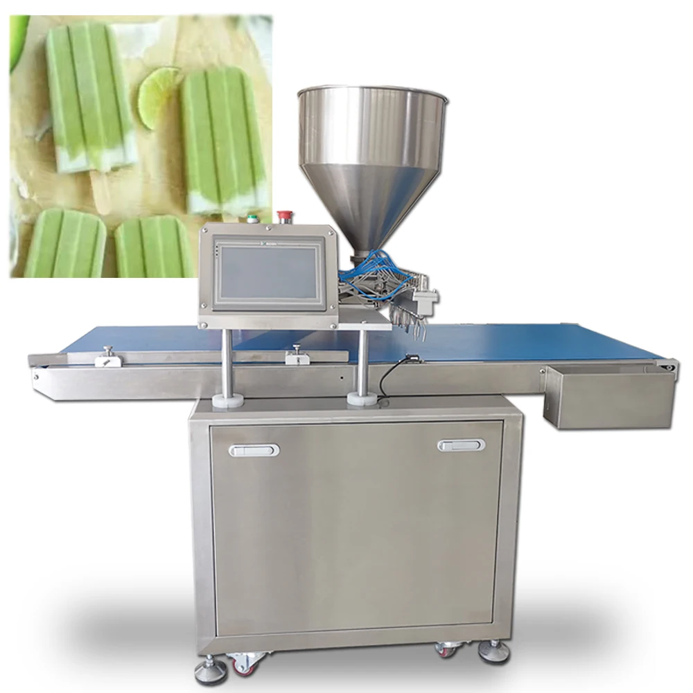 Popsicle Automatic Molding Machine Ice Cream Lolly Popsicle Maker Ice Lollipop Machine 7/16 Nozzle Filling Machine