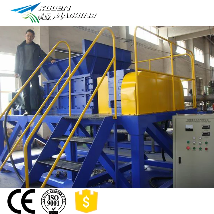 Plastic Shredder Machine Bottle Pipe Paper Lumps Plastic Films Bags Wood Pallets Single Double Shaft Shredding Machine