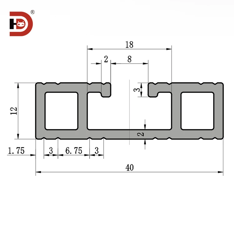 product 1240 industrial extruded aluminum profile guide rail 12  40 slide rail ruler aluminum alloy profile-3