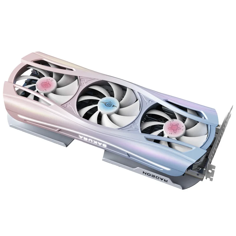 New Yeston 9070XT 16G SAKURA Atlantis OC ARGB GPU, PCIe 5.0 for