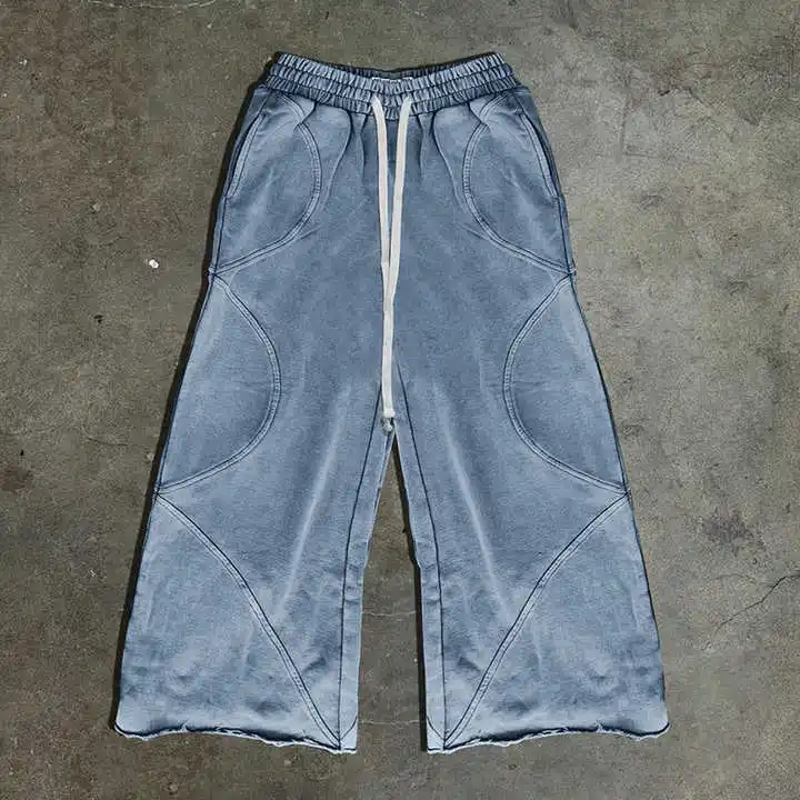 Salati Wholesale Custom Logo Casual Washed Straight Cargo Outdoor Zipper Fly Men's Pants & Trousers gallery 7