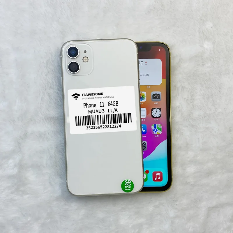 Grade B Wholesale Phone 11 Smartphone Cellular 64GB Storage Used Mobile Phones Unlocked US Version Led Display Used Cell Phone