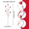 Red Glitter Heart Spring Picks