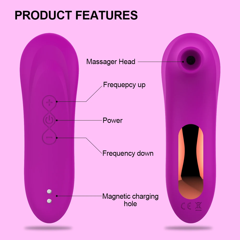 New Product Little Dolphin Device Mini Vibrator Flirting Magic Suction Wand Vibrating Egg_voghion.com