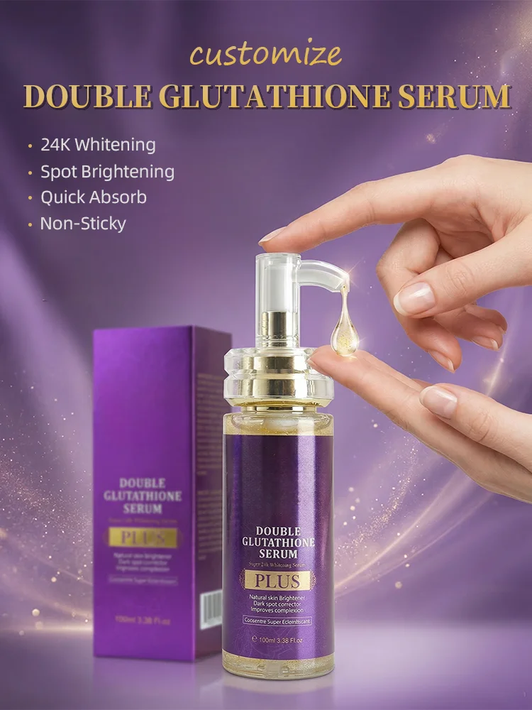 Best-selling Glutathione Serum 100 ml Spot-Reducing Moisturizing Whitening Brightening & Shrink Pores Facial Care Private Labels