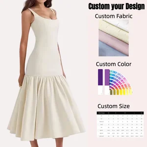 Satin Dress Women Elegant Customized High End Luxury Sexy Backless Ivory Satin Mermaid Gown With Ruffled Hem