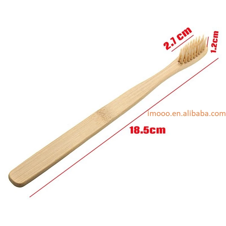 Cepillo de dientes con mango de bambú, venta al por mayor, Nailon/afilado,  blanqueador, para adultos, cuidado bucal, cerdas de alambre