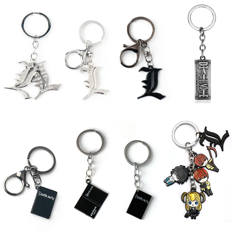 Anime Death Note Keychain Notebook Alloy Metal Keychains Key Pendant Chain