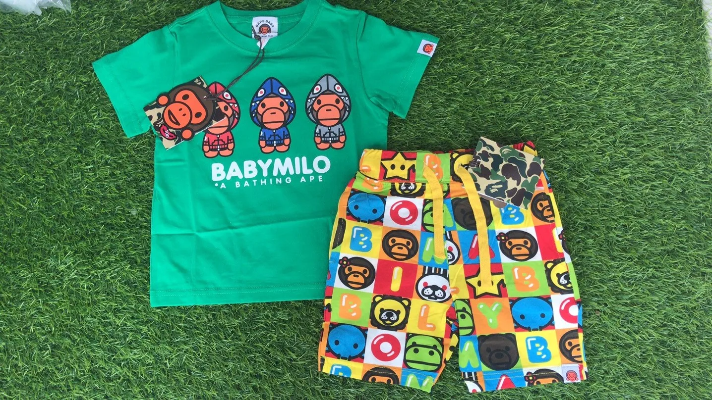 Hot Sale Kid Boy Clothes Set Newborn Babys Clothing Sets Boy Summer