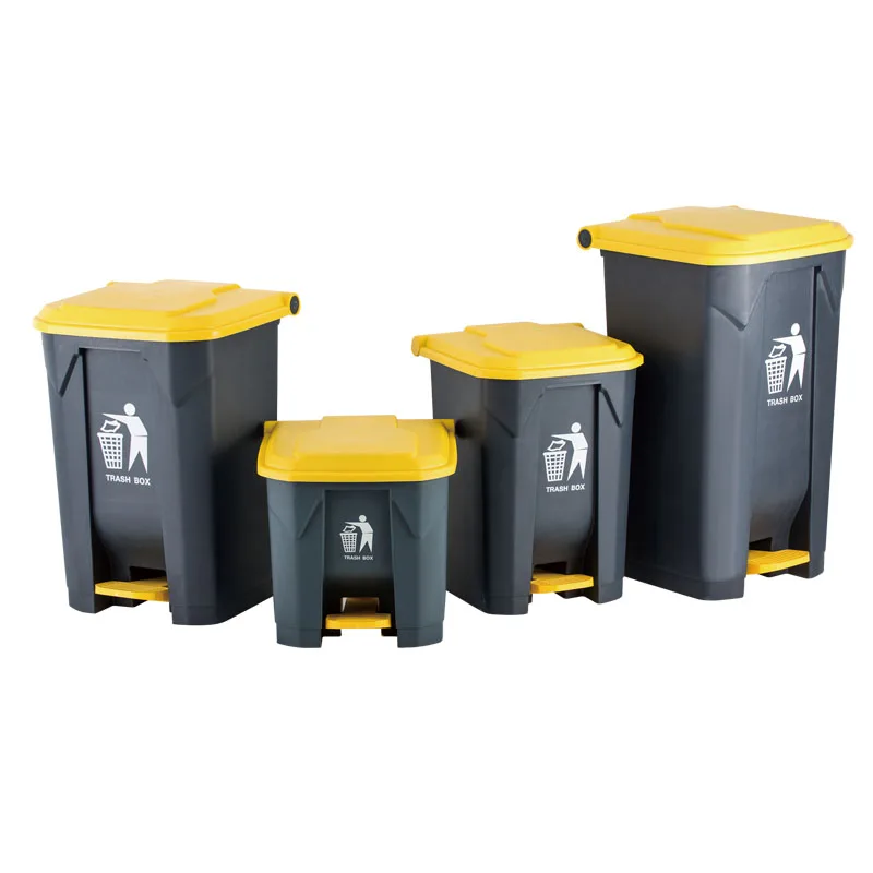 50L Green Small Double Bins Plastic Waste Bin Induction Garbage can liners 13 gallon modern trash can for Outdoor Standing