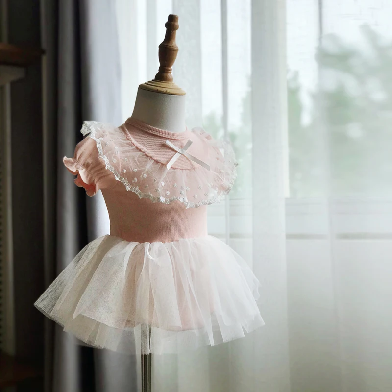 New Style Baby Clothes Boutique Princess baby dress 6 to 9 months summer short sleeves baby girl wedding birthday party dress