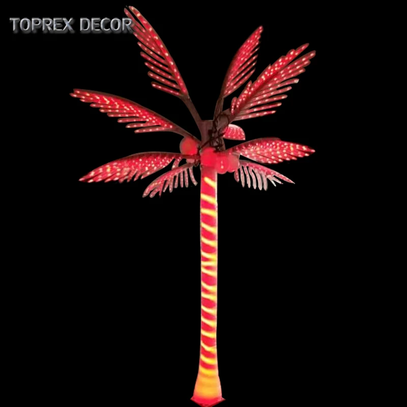 Coconut Palm Tree Fairy Garden LED Lights Artificial Outdoor Christmas Decoration with IP65 & IP44 Ratings