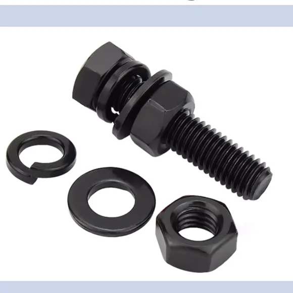 product high quality excellent din933 hex bolts professional fastener black coating steel structure hexagonal bolt-68