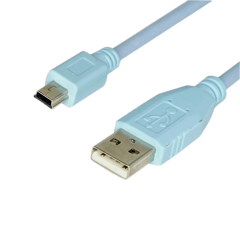 Cisc0 Blue Usb Type A To Usb Mini Type B Console Cable 6ft Compatible