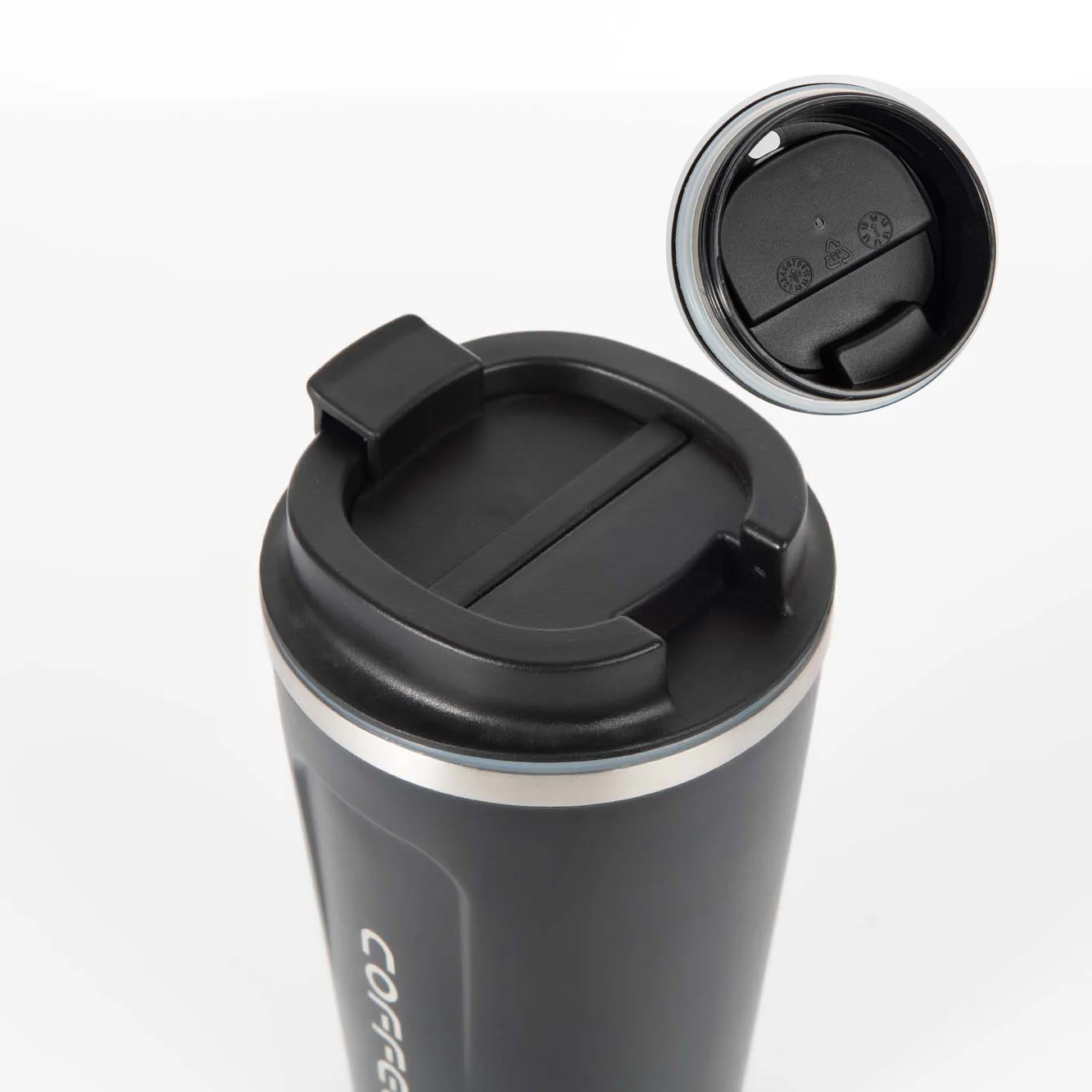 High Quality Custom Logo 380ml 510ml Thermal Coffee Mug Double Wall Stainless Steel Insulated Powder Coated Thermal Mug