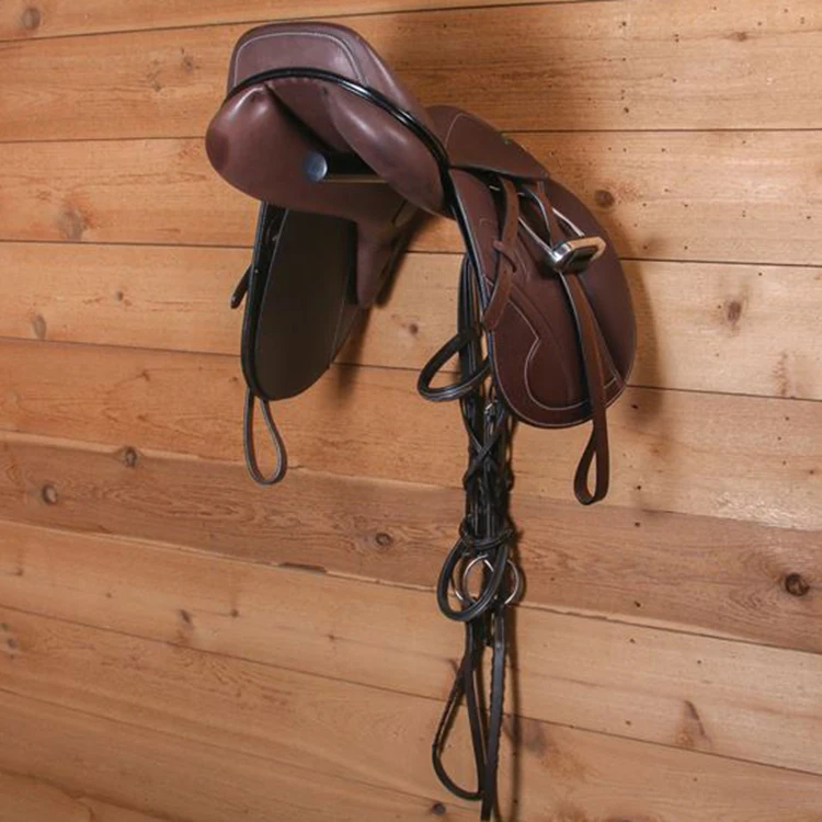 Jhmech Metal Standing Horse Saddle Stand Holds 16pcs Western Saddle