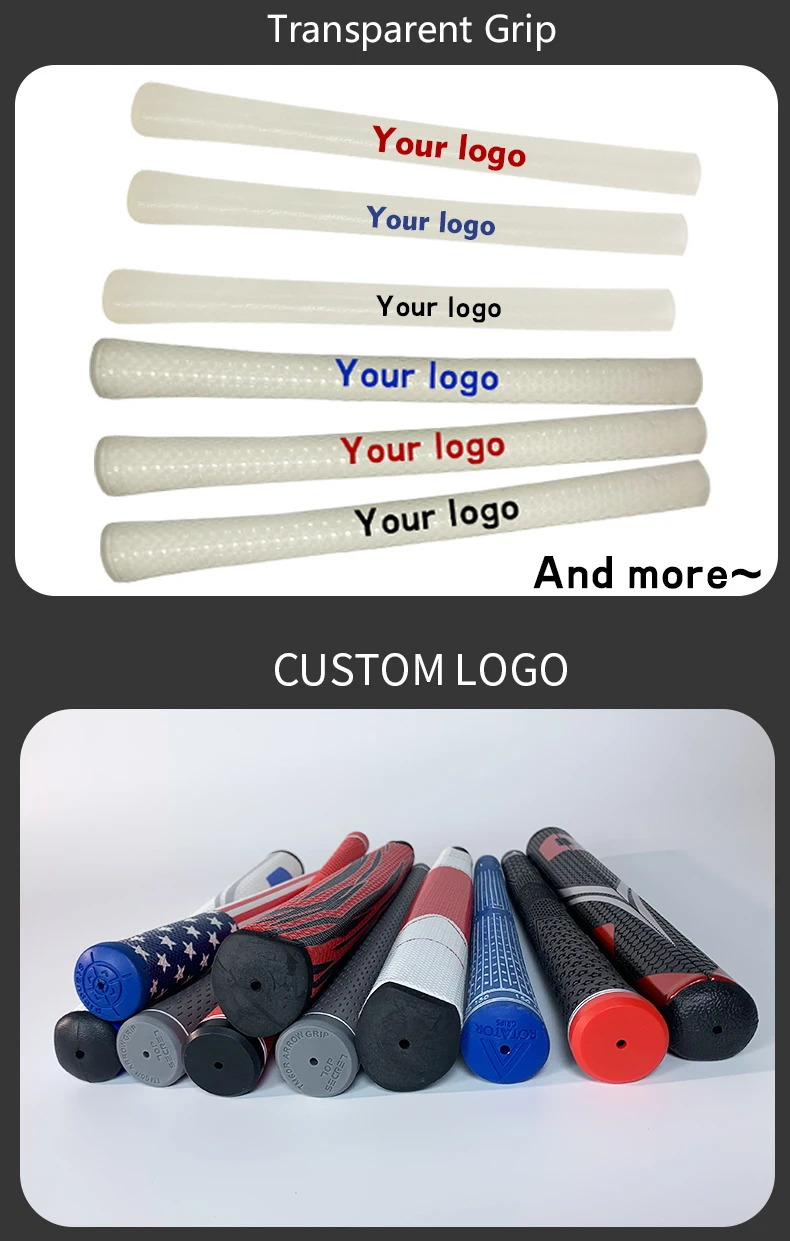 Wholesale Midsaize Rubber Golf Club Grips Custom Logo Standard Cord
