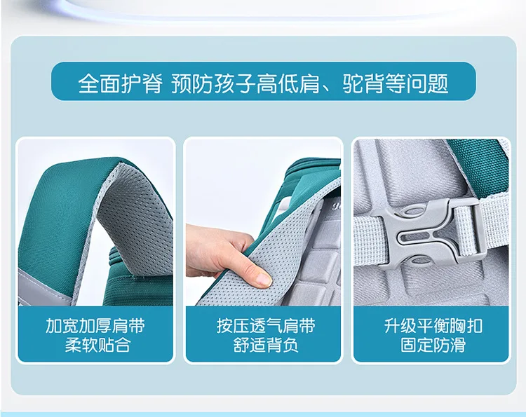 Fashion Cartoon Lightweight Backpack Student School Bags with Spine Protection Mochila Escolar to Reduce Burden