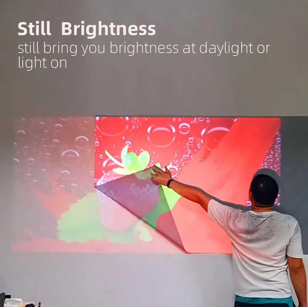 Yinzam Universal Anti-Lighting Projector Screen for All Kinds of Projectors UST Picture Frame ALR Fresnel Screens CBSP XY Fixed