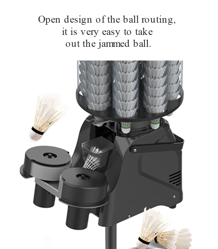 Hot Sales Automatic Badminton Ball Machine For Training Practice With App Remote Control factory