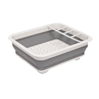 Nfs2022 Extend Kitchen Folding Plastic Storage Sink Dish Drying Rack ...