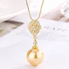 Gold golden balls pendant