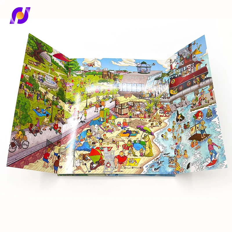 Custom High Quality Children's Hardcover Board Book Printing Services Full Colour Cardboard Kraft Corrugated Board Duplex Board manufacture