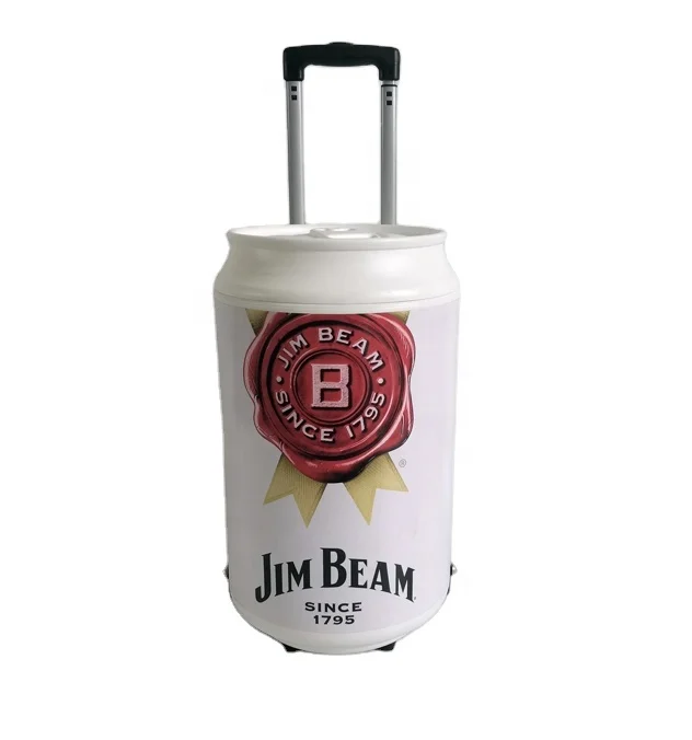 HS Plastic Custom Beer Can Bucket Ice Cooler Box with Wheels